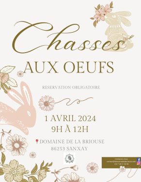 chasse aux ouefs domaine de la briouse
